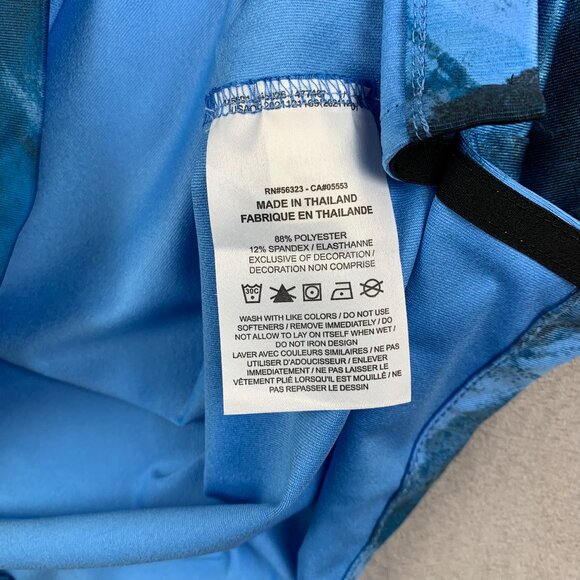 Nike Mens Shirt Medium Blue Ombre Print Polo Golf Dri Fit Stretch Performance - Picture 7 of 9